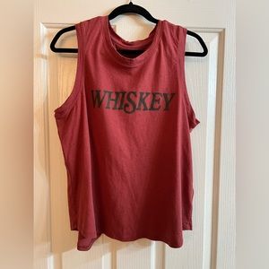 Shyanne Woman’s “Whiskey” Tank Top, Size Large.